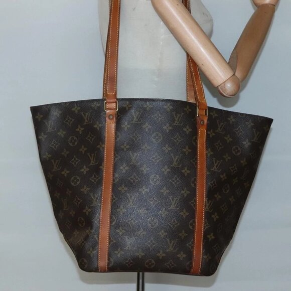 LOUIS VUITTON Monogram Sac Shopping Tote Bag M51108 LV Auth 137411 - Picture 3 of 16